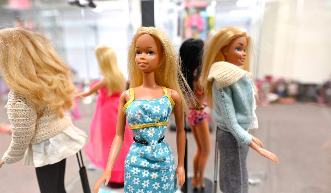 Barbie dolls from the 70s at the Be Anything Museum in Modesto, Calif., Thursday, Aug. 22, 2024.