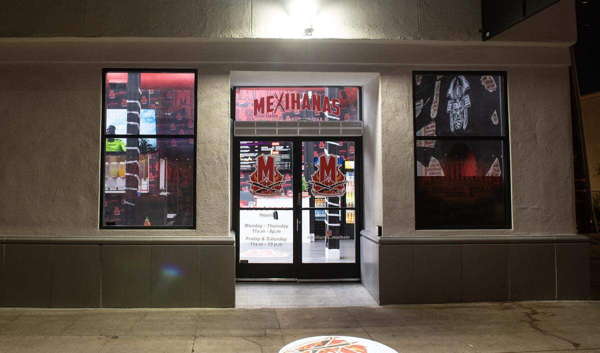 Mexihanas Hibachi Grill in J Street in Modesto, Calif., Thursday, Dec. 8, 2022.