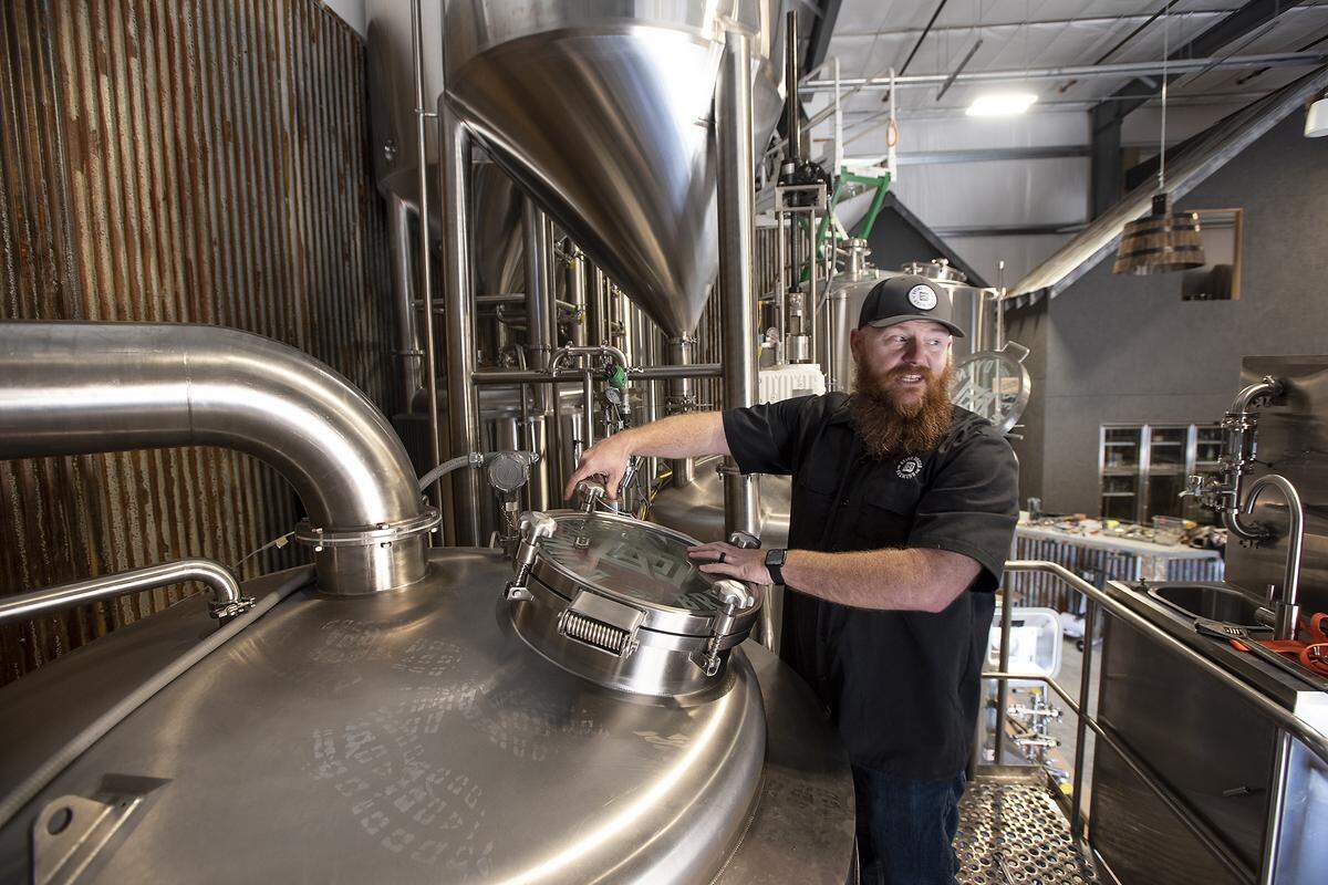 Dying Breed Brewing assistant brewer Josh Malcom will be brewing several original beers when the brewery opens in in the spring. Photographed in Oakdale, Calif., on Tuesday, Feb. 4, 2020.