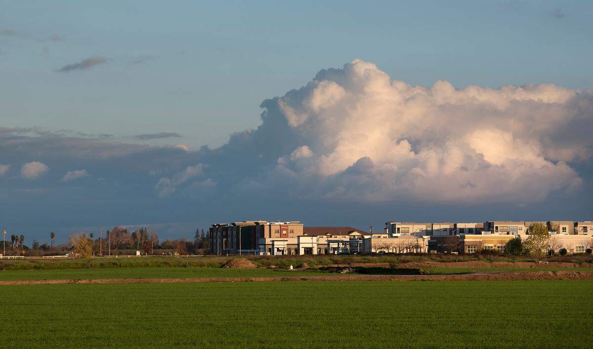 Clouds pass through Modesto, Calif., on Thursday, Dec. 9, 2021.