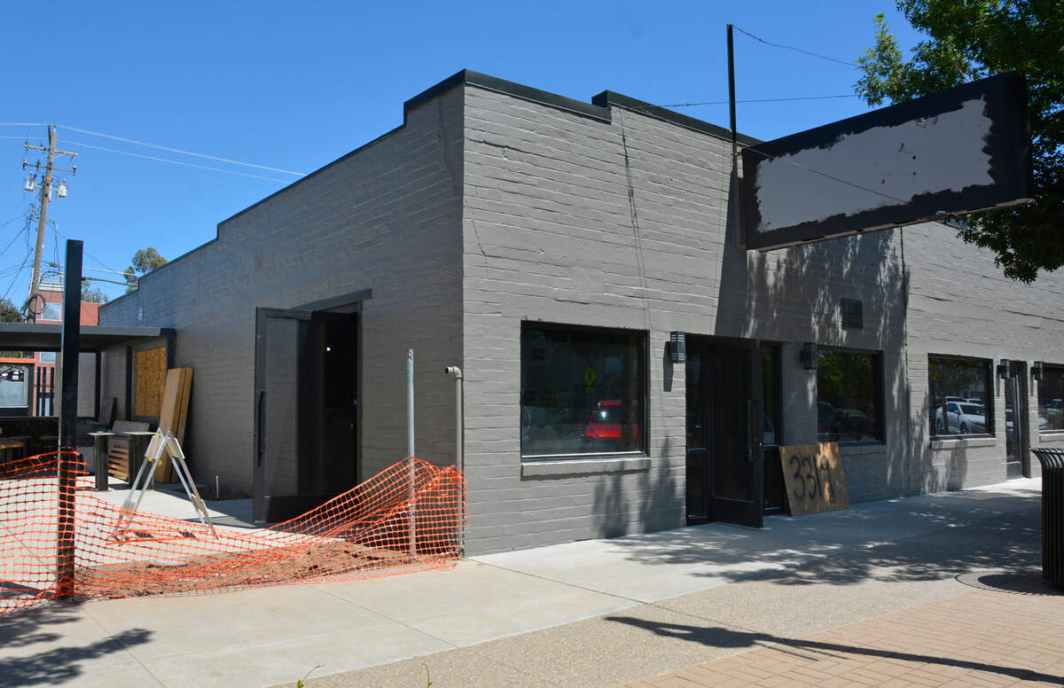 The exterior of The Black Sheep, a new full-service restaurant opening in downtown Riverbank, Calif. on Aug. 26, 2022.