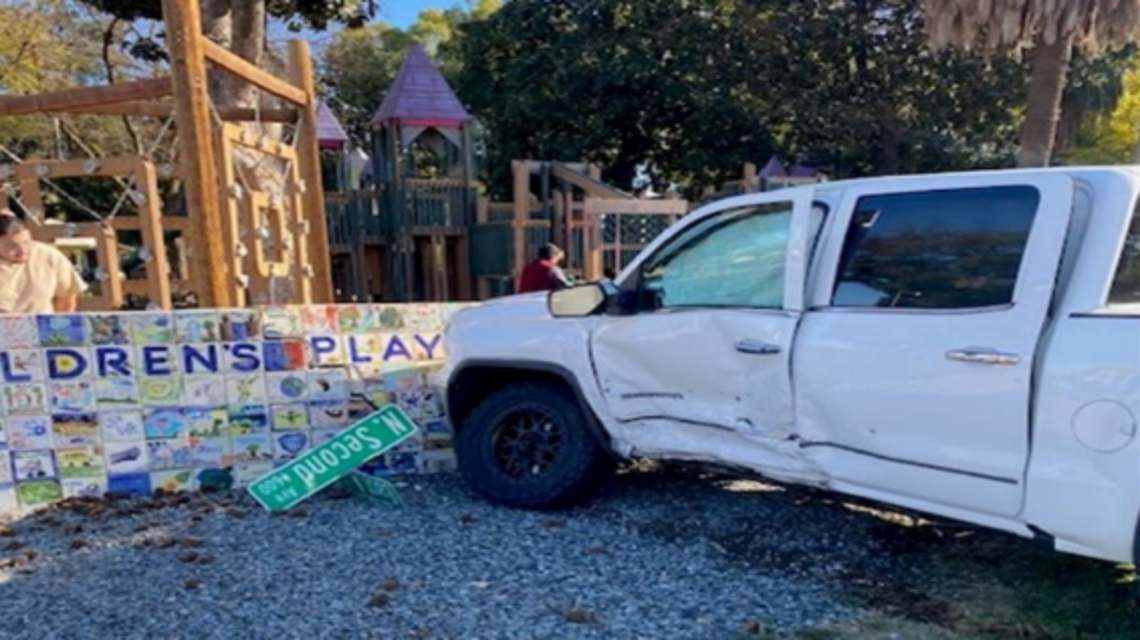 Children’s art wall damaged in police pursuit. Stanislaus County city plans restoration