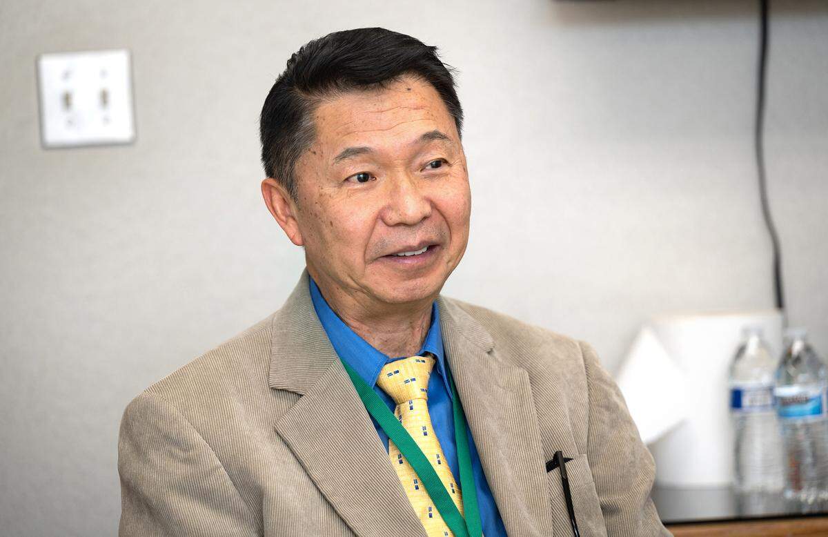 Yosemite Community College District Chancellor Henry C.V. Yong at the Regional Fire Training Center in Modesto, Calif., Tuesday, March 7, 2023.