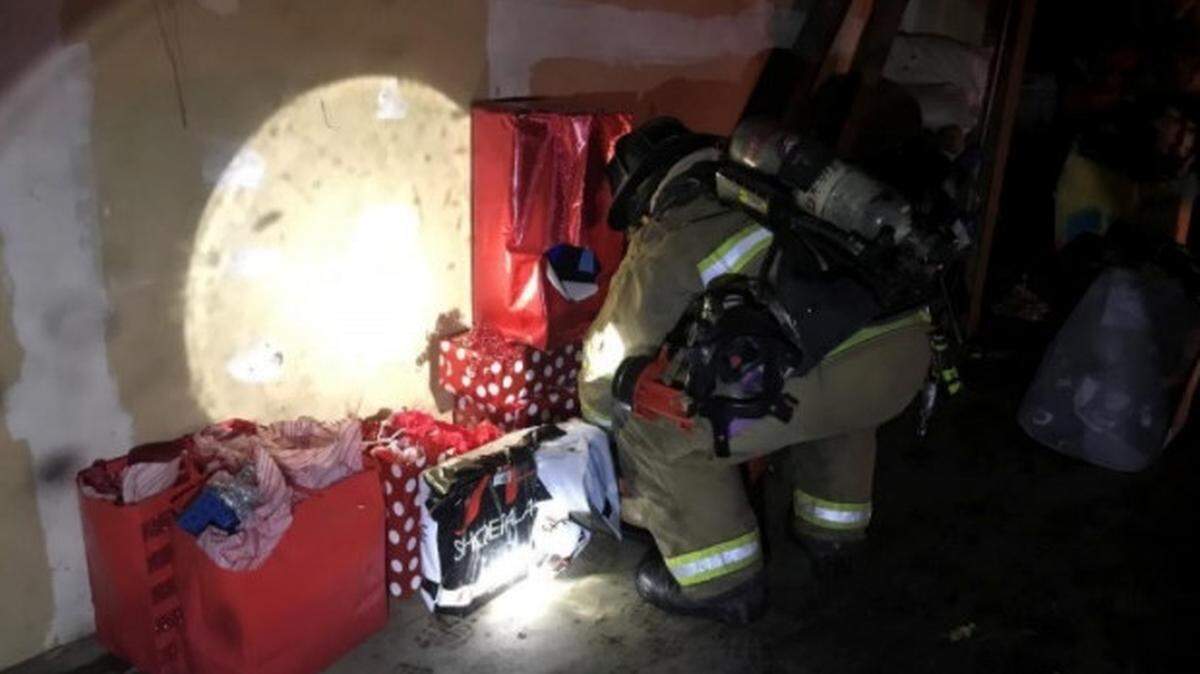 Firefighters were able to save “a bunch” of children’s Christmas presents while putting out a blaze at a Prescott Road apartment building Sunday night, Dec. 13, 2020, in Modesto.