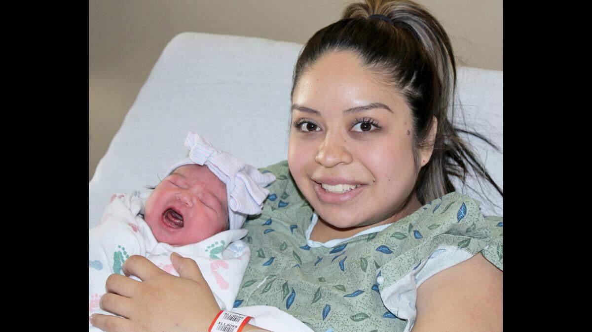 Mom Jocelyne Tinoco and baby Alyssa Victoria Ramirez
