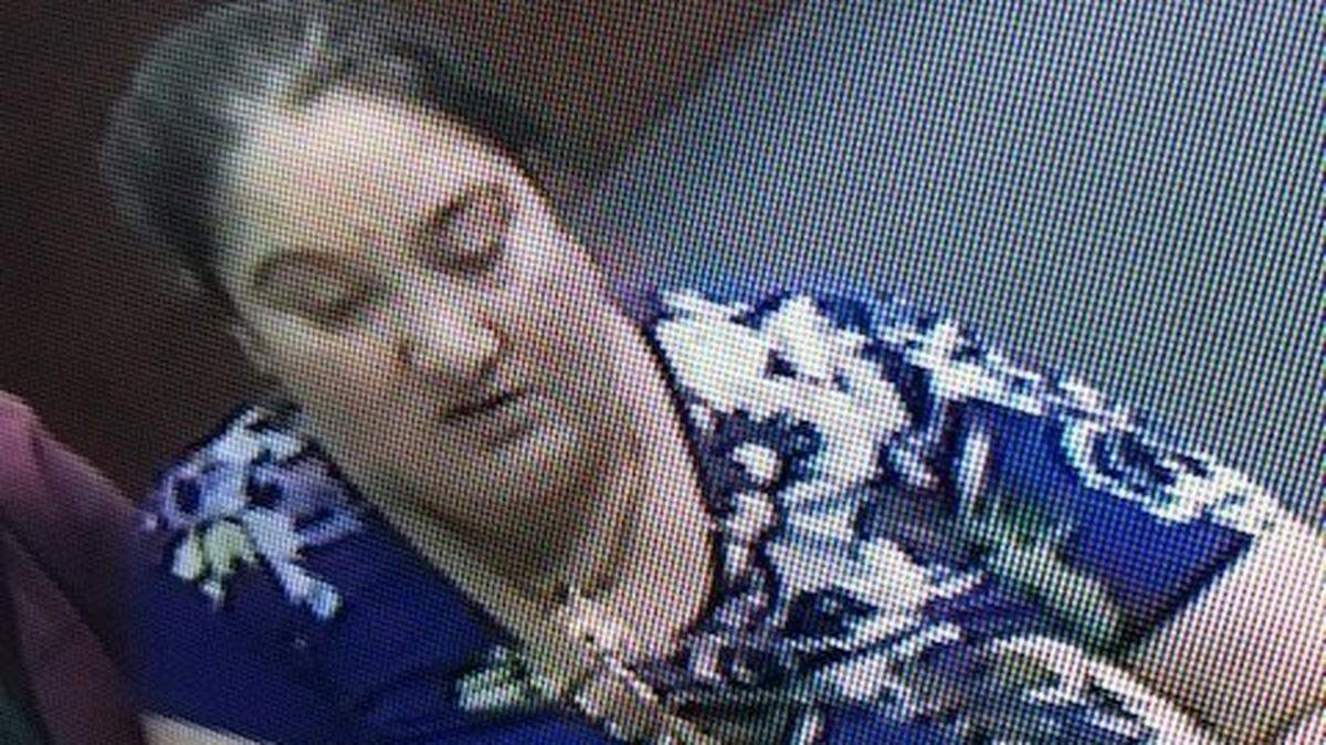A surveillance camera image from  Prince Jewelers in Turlock shows the woman suspected of stealing a gold necklace valued at $3,000.