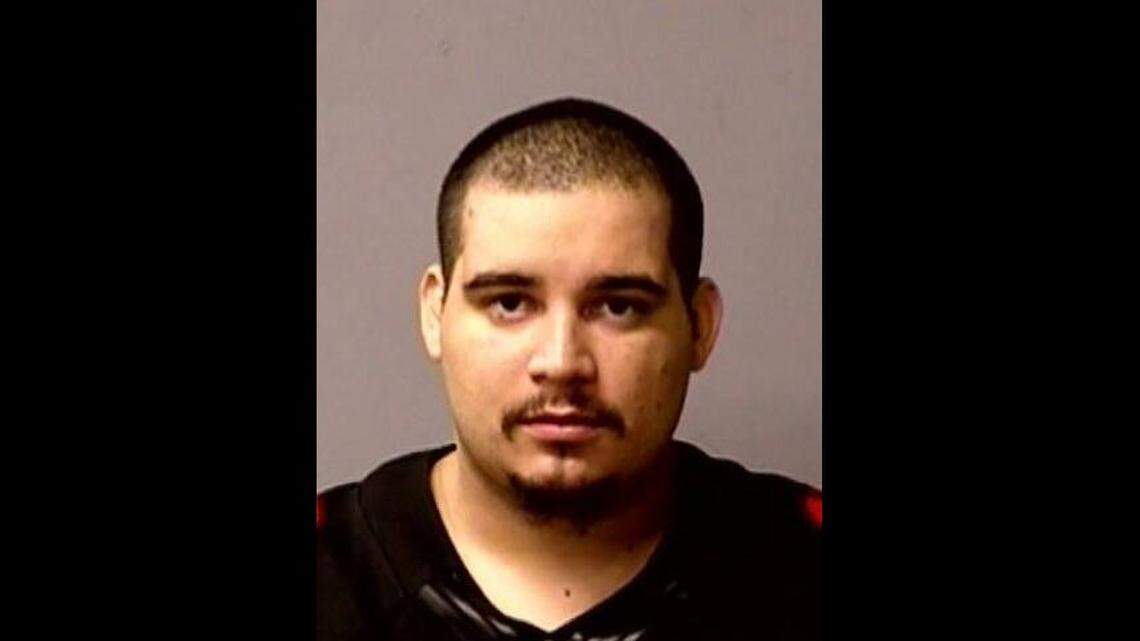 This is an older booking mug of Alvino Alaniz. The picture from his arrest Tuesday morning was not immediately available.