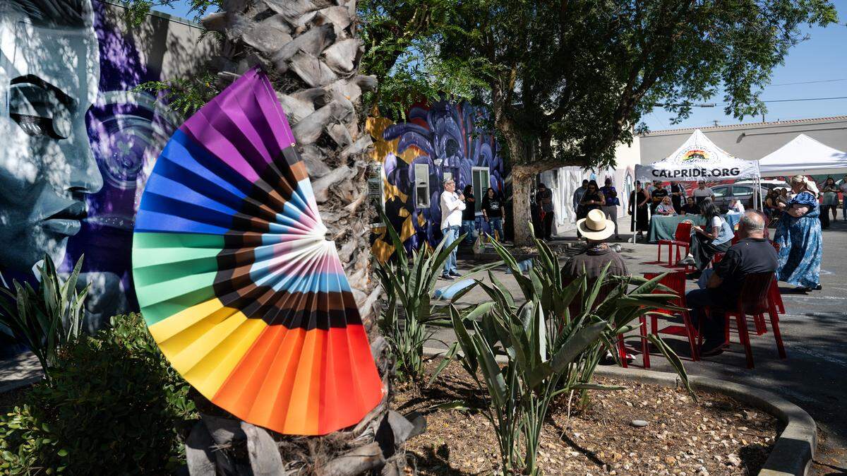 CalPride celebrates its grand opening of their resource center in Modesto, Friday, August 1, 2025.