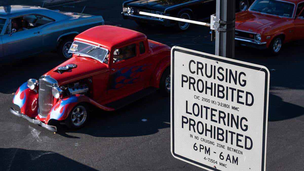 Cruising in Modesto has been banned since 1990 except during the annual American Graffiti car parade. Classic cars cruise down J Street during the parade on Friday, June 10, 2022.