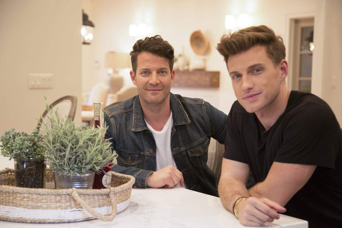 Modesto’s Jeremiah Brent, right, and Nate Berkus shown in a still from “Nate and Jeremiah by Design.”