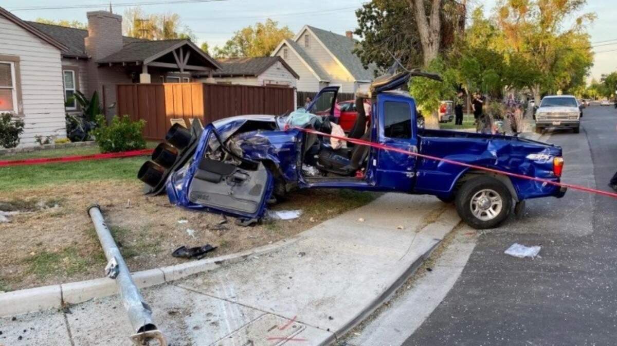A repeat-offender drunk driver of a black Honda fled the scene of a collision Sunday evening at College and Granger avenues that injured a woman and two preteen children in this pickup, Modesto police report.