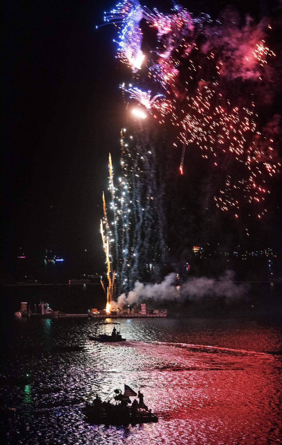 Independence Day fireworks at Don Pedro Reservoir, in La Grange Calif., Saturday, June 29, 2019.
