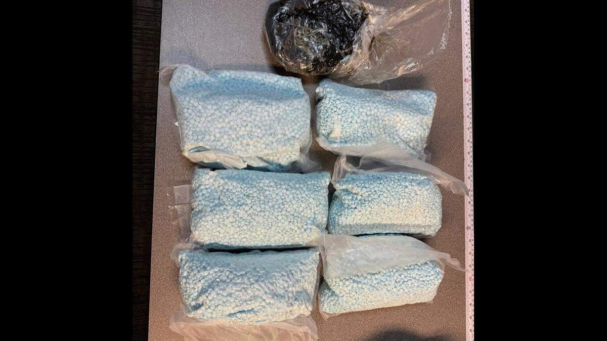 Two pounds of heroin and 14 pounds of fentanyl pills were seized during a traffic stop made by Modesto police on Friday, Jan. 31, 2025.