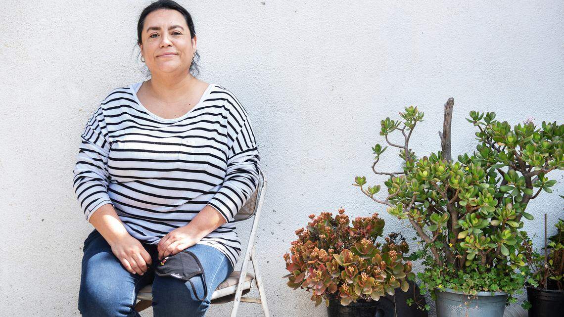 Gabriella Martinez at her home in Turlock, Calif., on Saturday, April 3, 2021.