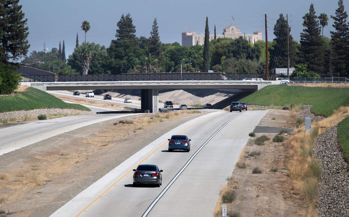Highway 132 and the Carpenter Road bridge in Modesto, Calif., Tuesday, Sept. 10, 2024.