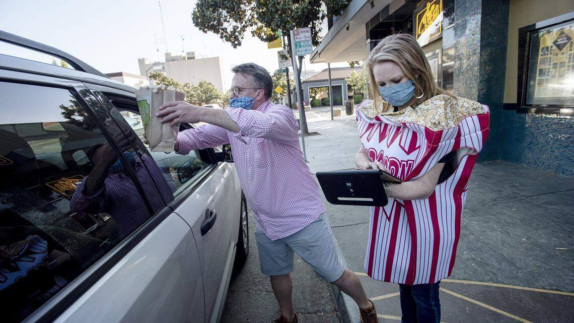 The State Theatre will bring back its Friday popcorn sales, like the one pictured here in May.