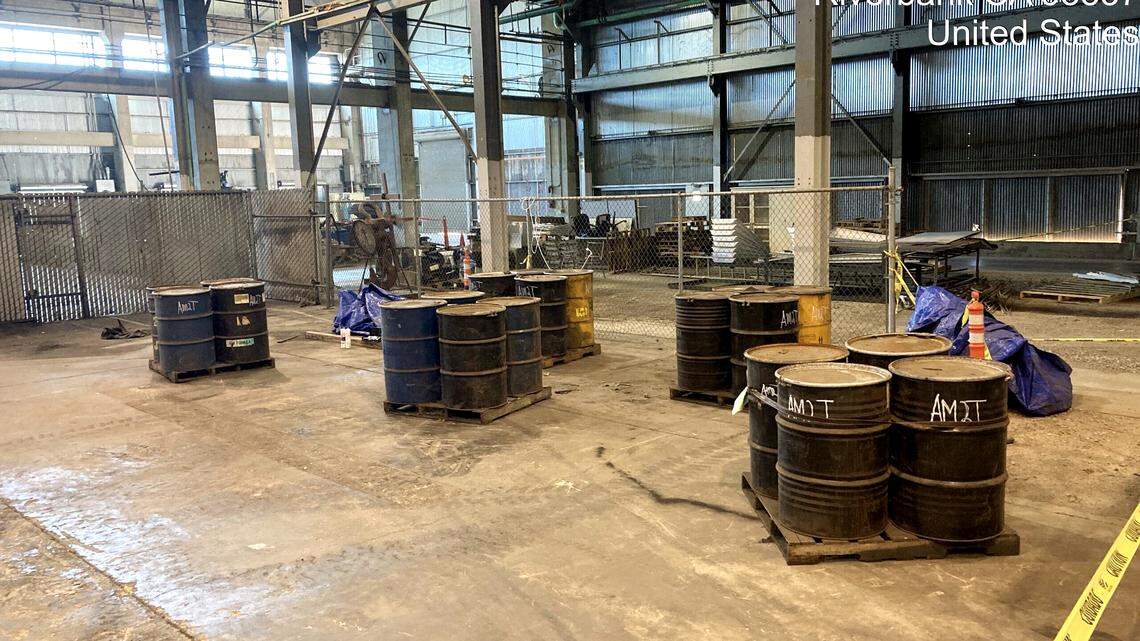 Riverbank explosion leads to investigation, arrest by environmental task force