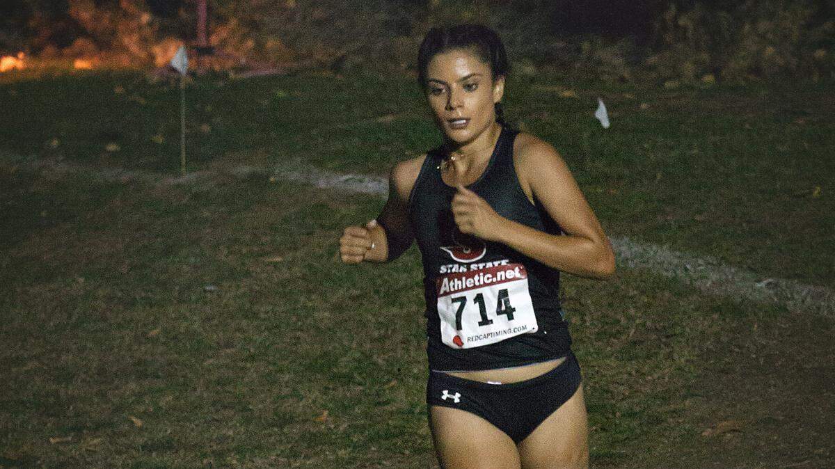 Clarissa Morales, a runner at Stanislaus State, was a former three-sport athlete at Enochs High School in Modesto.