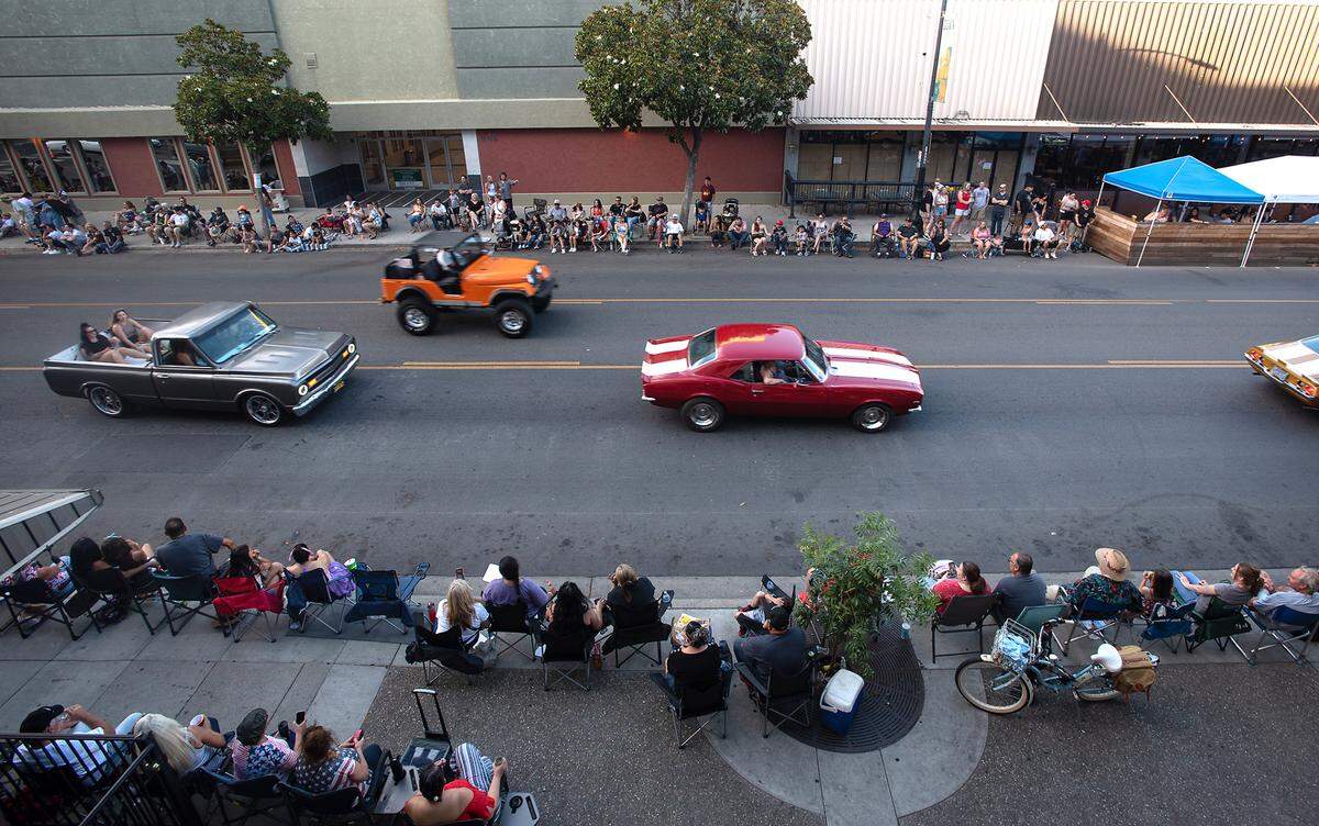“American Graffiti” car parade in Modesto, Calif., on Friday, June 10, 2022.