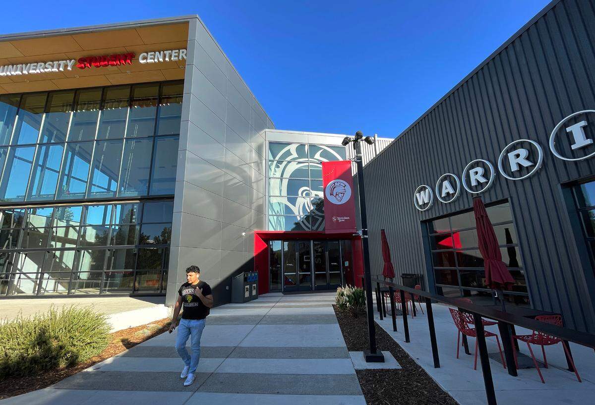 Student center at California State University, Stanislaus in Turlock, Calif., Friday, Oct. 17, 2023.