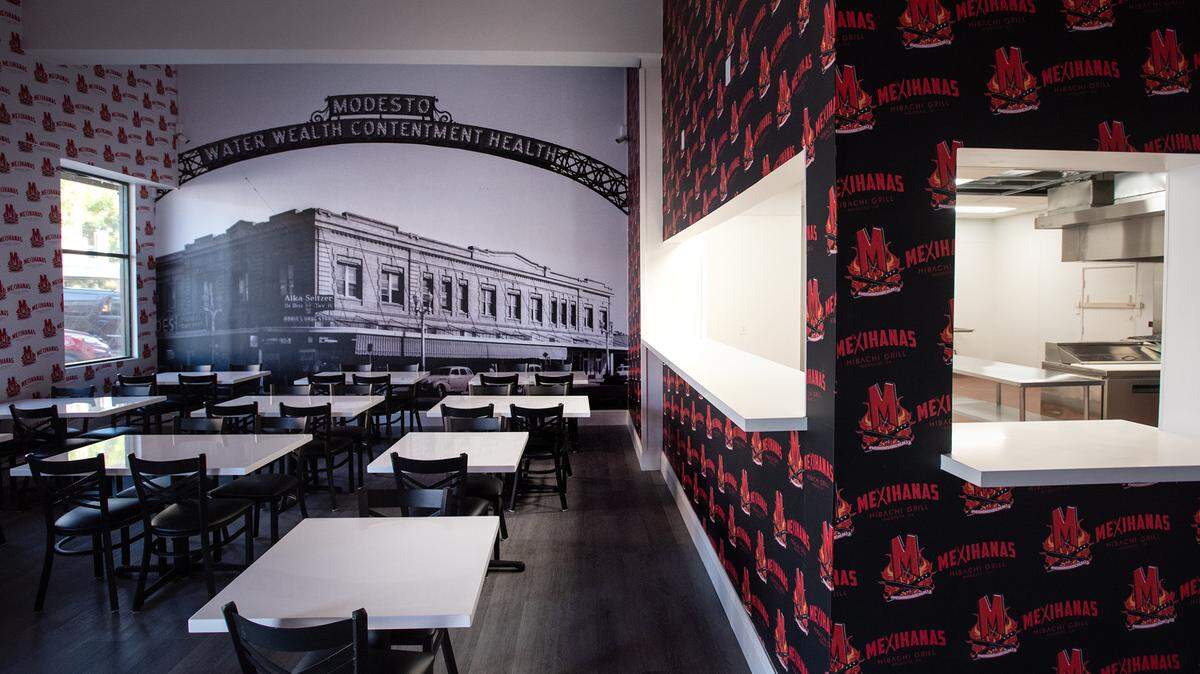 Mexihanas Hibachi Grill is near completion in downtown Modesto, Calif., on Saturday, September 24, 2022.