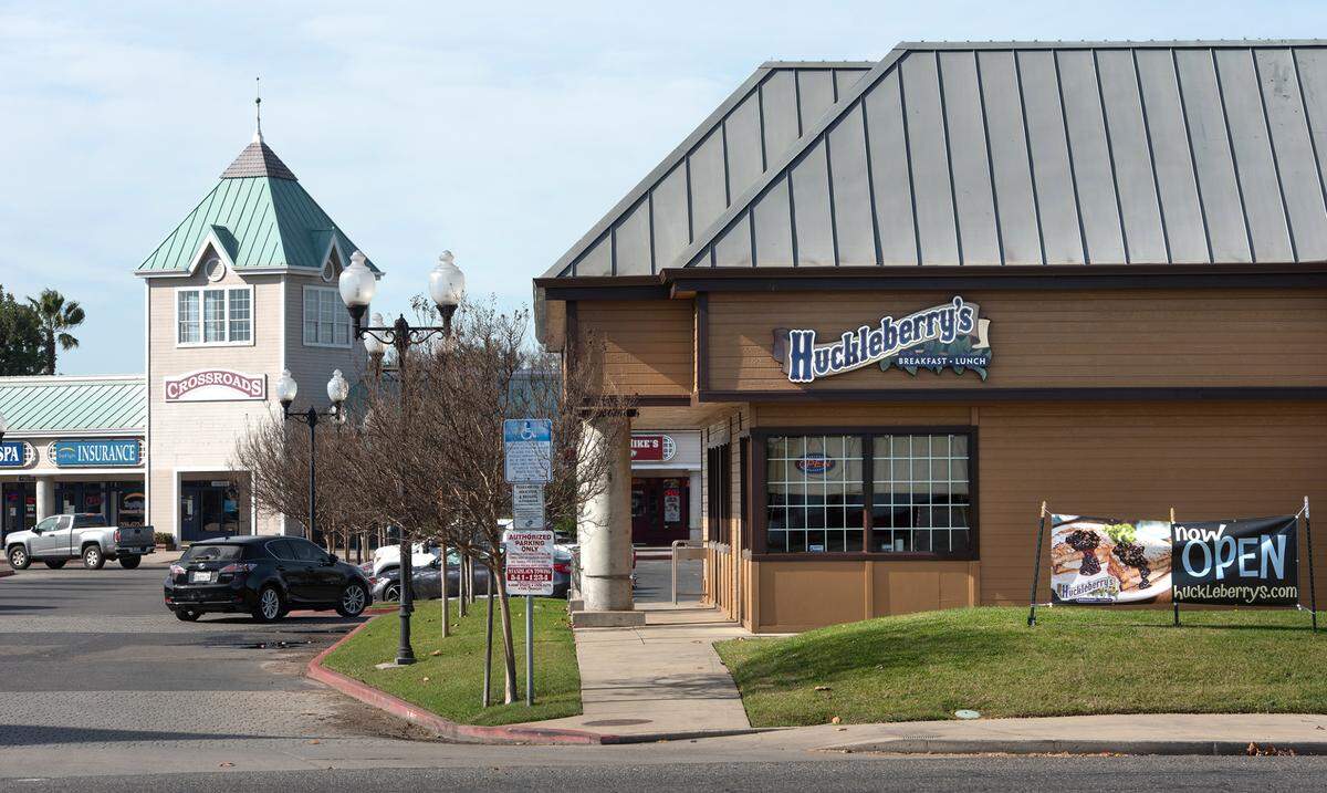 Huckleberry’s restaurant in the Crossroads center on Carpenter Road in Modesto, Calif., on Friday, Jan. 21, 2022.