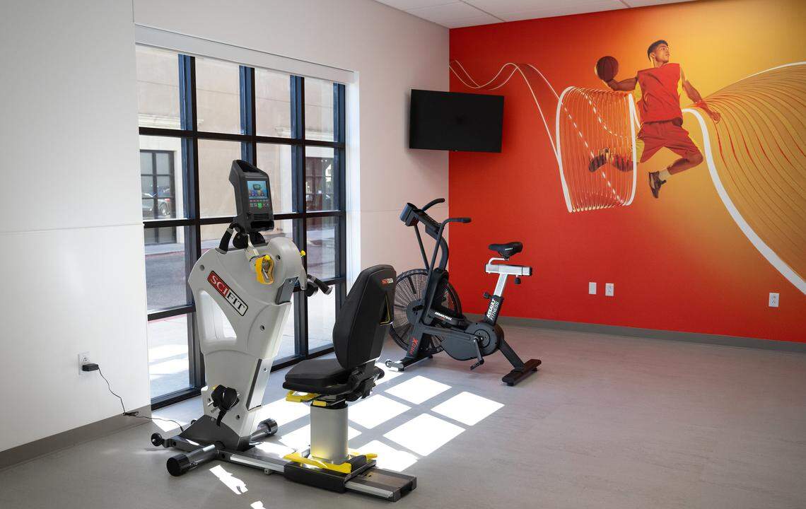 Physical therapy equipment at the Kaiser Permanente Sports Medicine Center in Salida, Friday, Aug. 8, 2025.