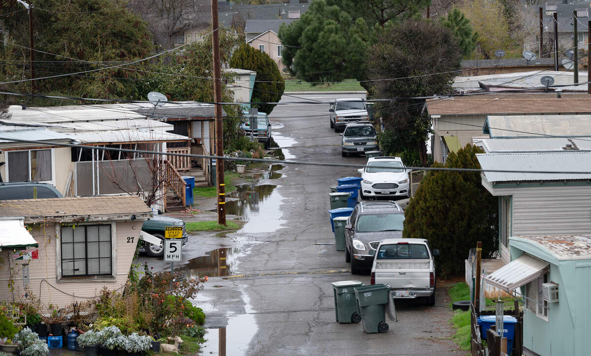 Lazy Wheels mobile home park in Ceres, Calif., Thursday, Dec. 29, 2022.