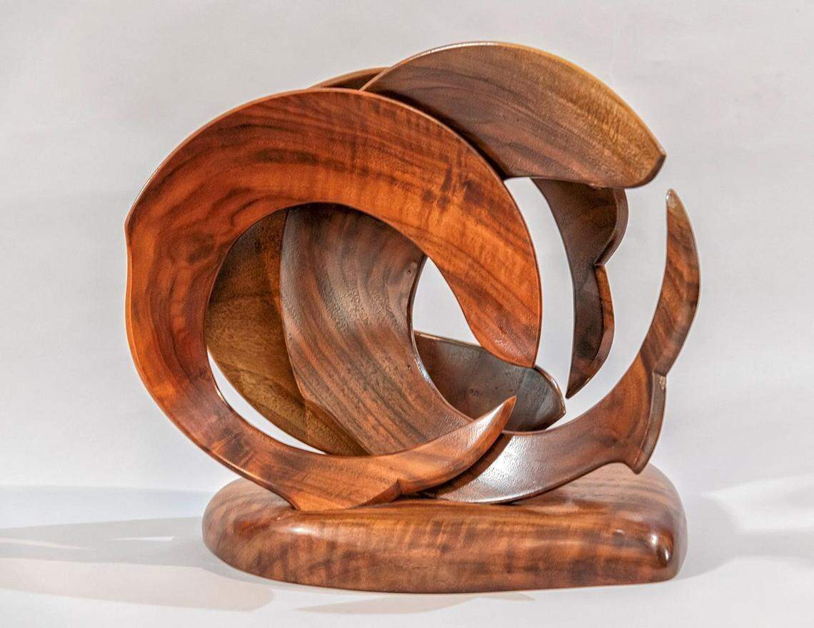 One of the exhibits in the Carnegie Arts Center Showcase by artist Larry Lew.