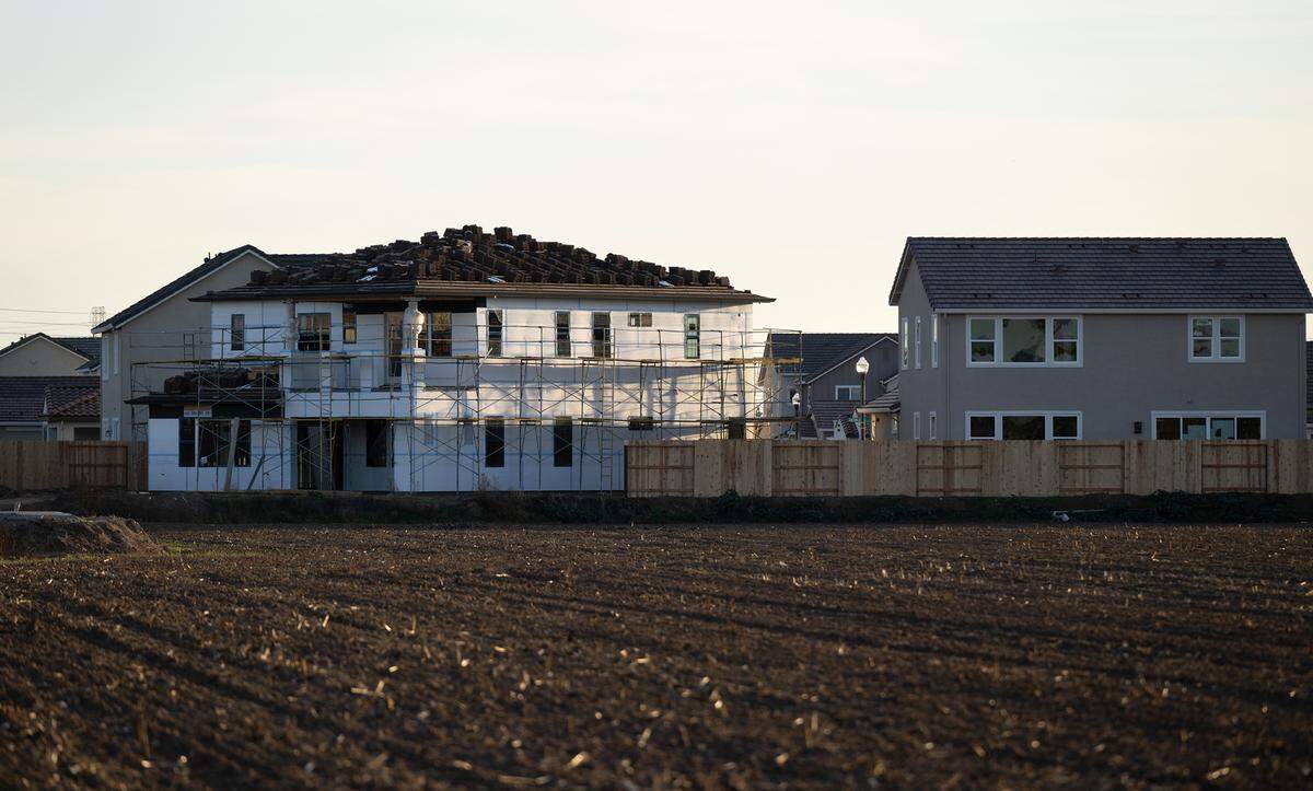 Crossroads West housing development in Riverbank, Calif., Saturday, Dec. 9, 2023.
