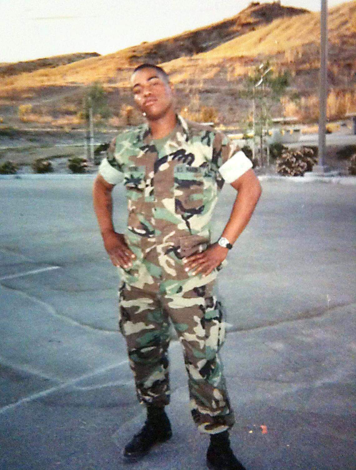 Felton Payne during his time with the U.S. Marines.