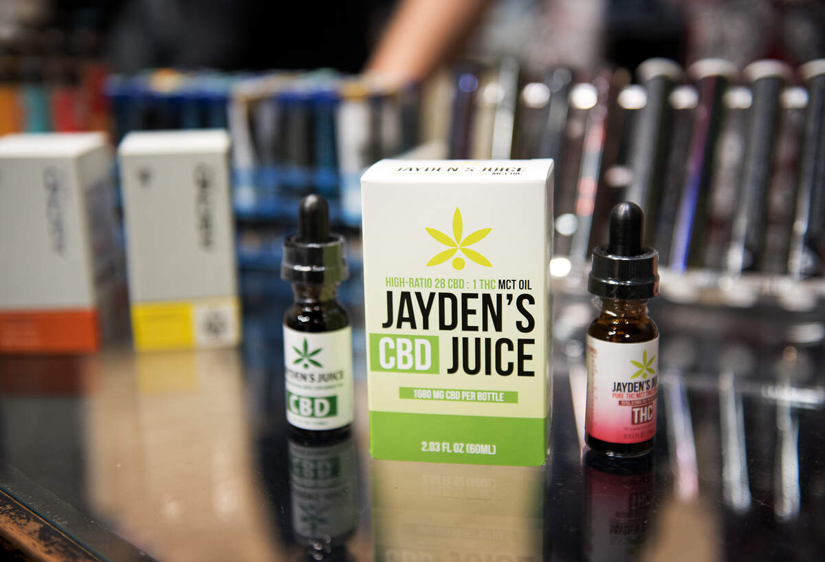 CBD products at Jayden's Journey in Modesto, Calif., on Thursday, April 19, 2018. 