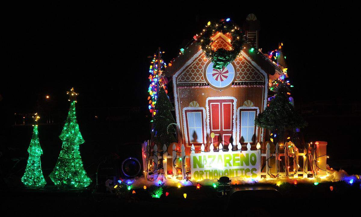 A float is pictured in a past year’s Turlock Christmas parade.
