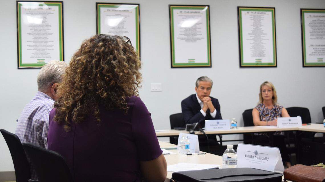 California Attorney General Rob Bonta talks tariffs during visit to Modesto
