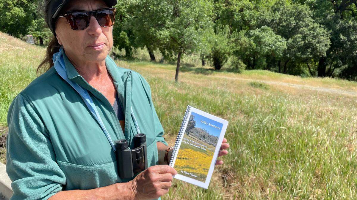 Elaine Gorman at Dry Creek Regional Park. She is the author of a new book titled ‘Valley Ventures’ that features 20 hikes within a few hours of Modesto.