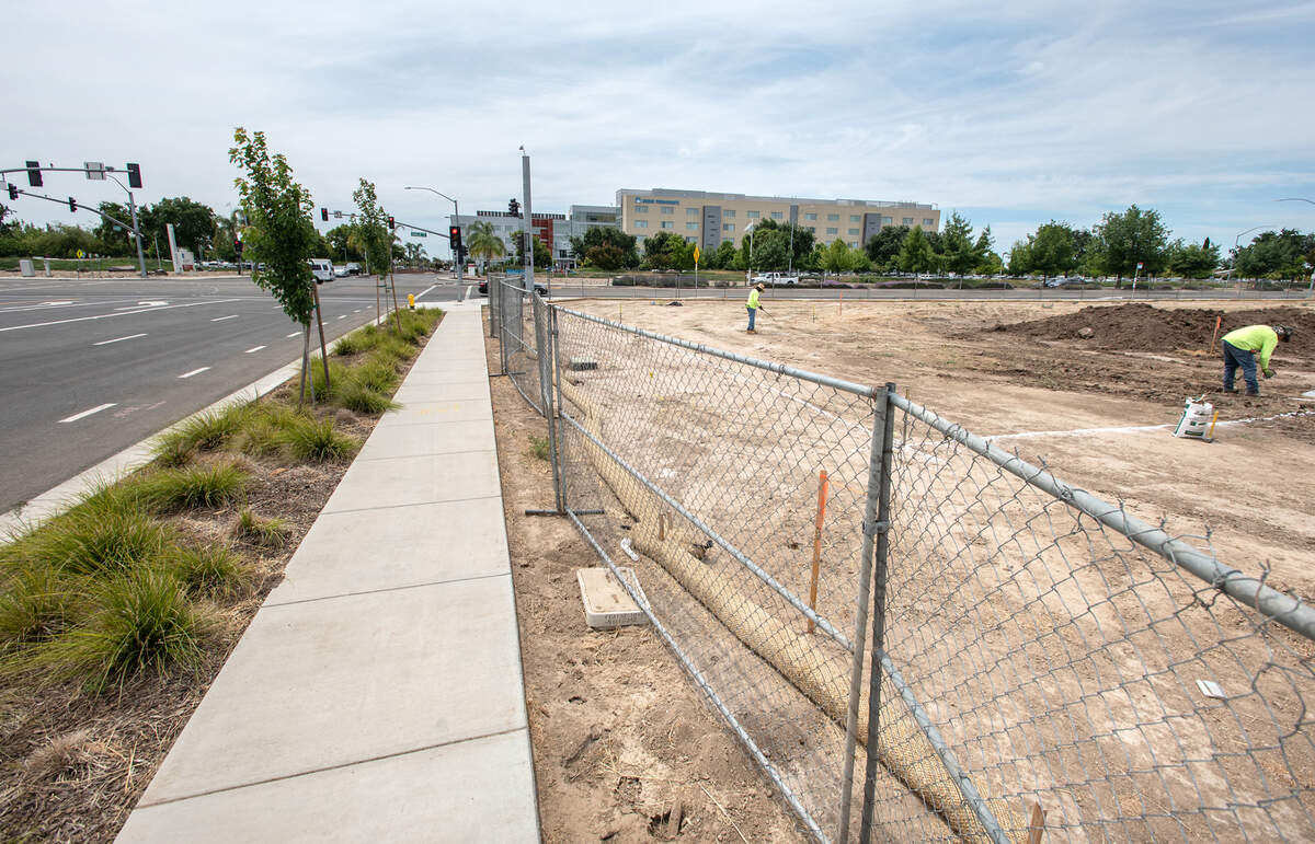 Ground work has started on Grewal Parkway on Dale Road in Modesto, Calif., on Wednesday, June 16, 2021.