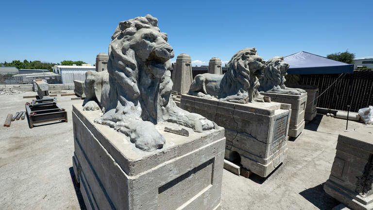 An inside look at restoring beloved lions from Seventh Street Bridge in Modesto