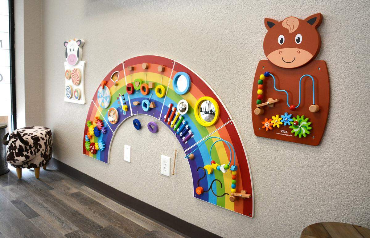The kid-friendly waiting room inside the new Lenser & Brush Pediatric Urgent Care in Modesto, Calif. May 3, 2023.
