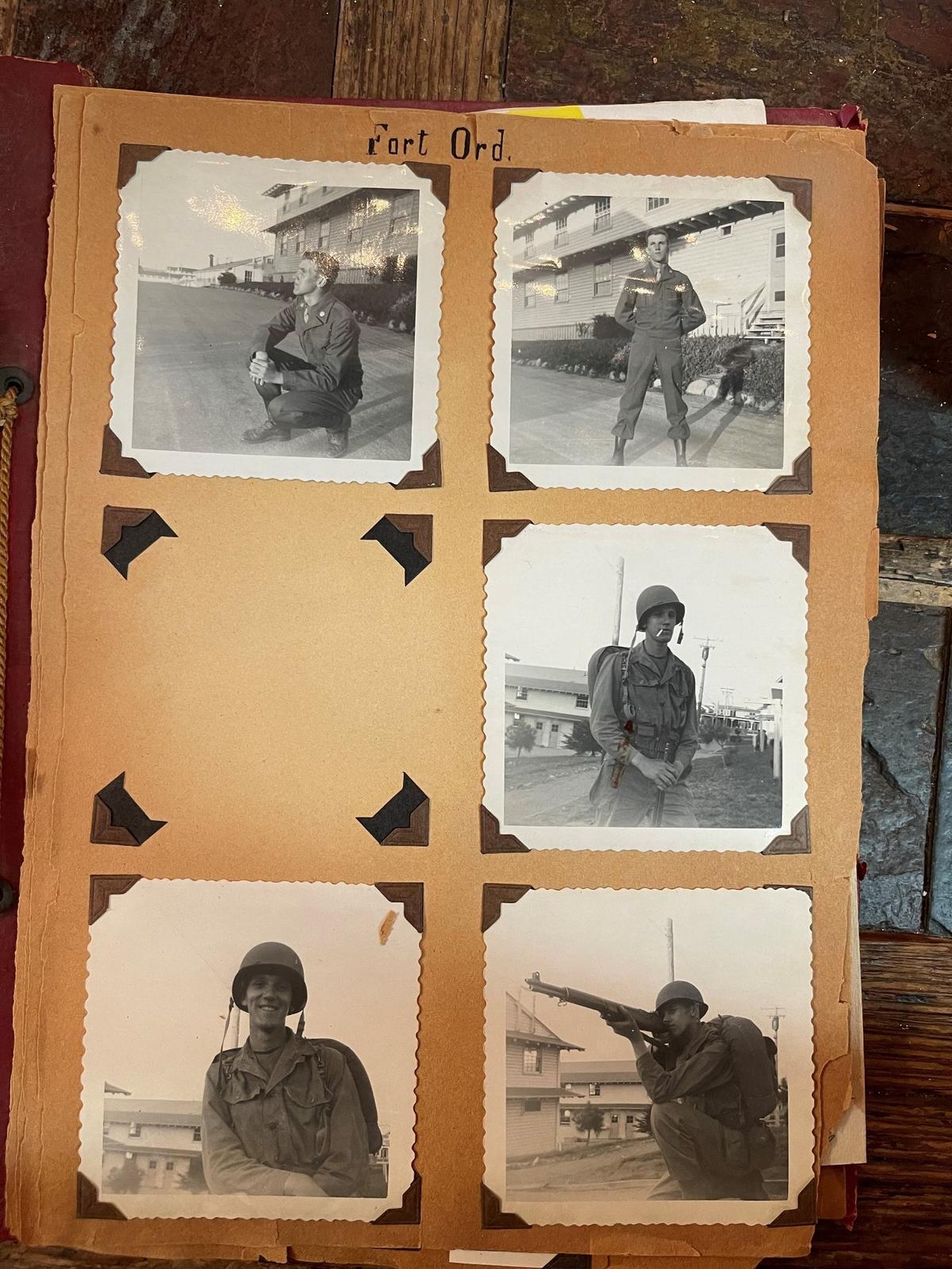 Page from a scrapbook about William F. Maus that was found at a Modesto school and hopefully will be reunited with his family
