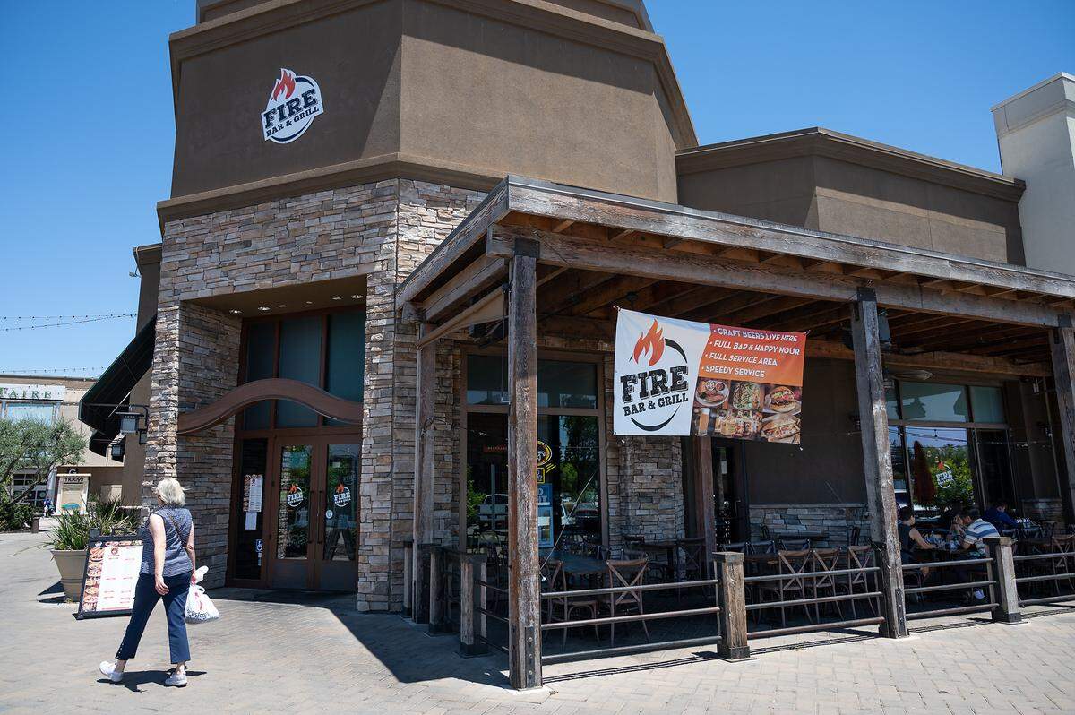Fire Bar & Grill at Vintage Faire Mall in Modesto, Calif., on Wednesday, June 23, 2021.