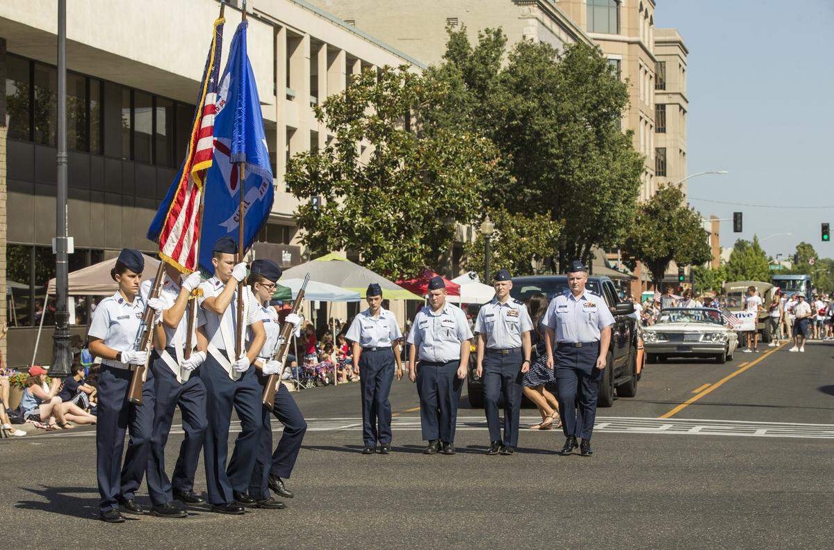 Modesto’s annual Fourth of July Celebration has been traveling the downtown streets since 1874 and returned this year with a parade and festival. The parade was complete with marching bands, floats, performers and more Wednesday July 4th 2018