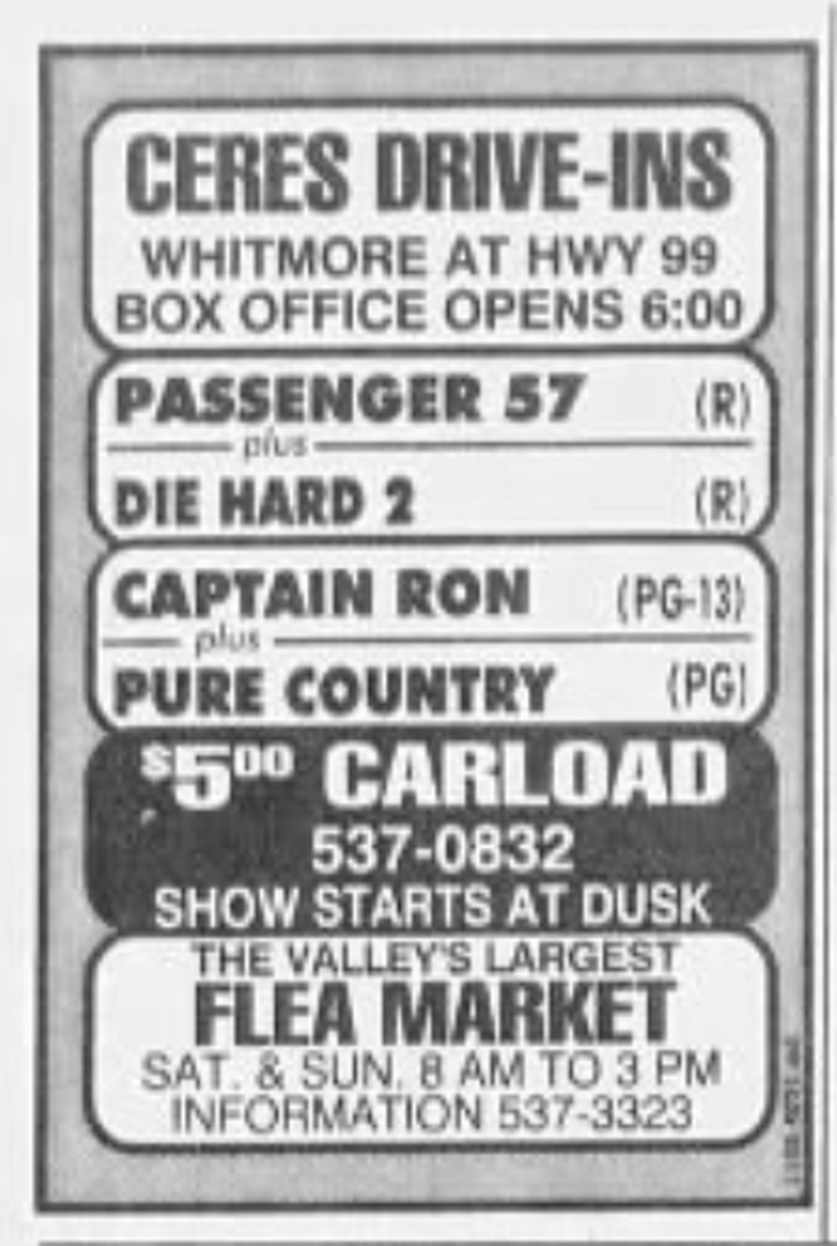 Clipping from The Modesto Bee, 1992.