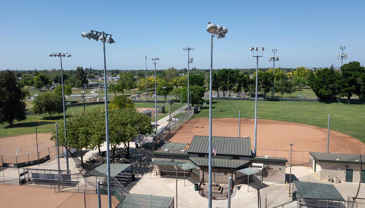 Ceres youth baseball fields at Smyrna Community Park in Ceres, Thursday, May 1, 2025. 