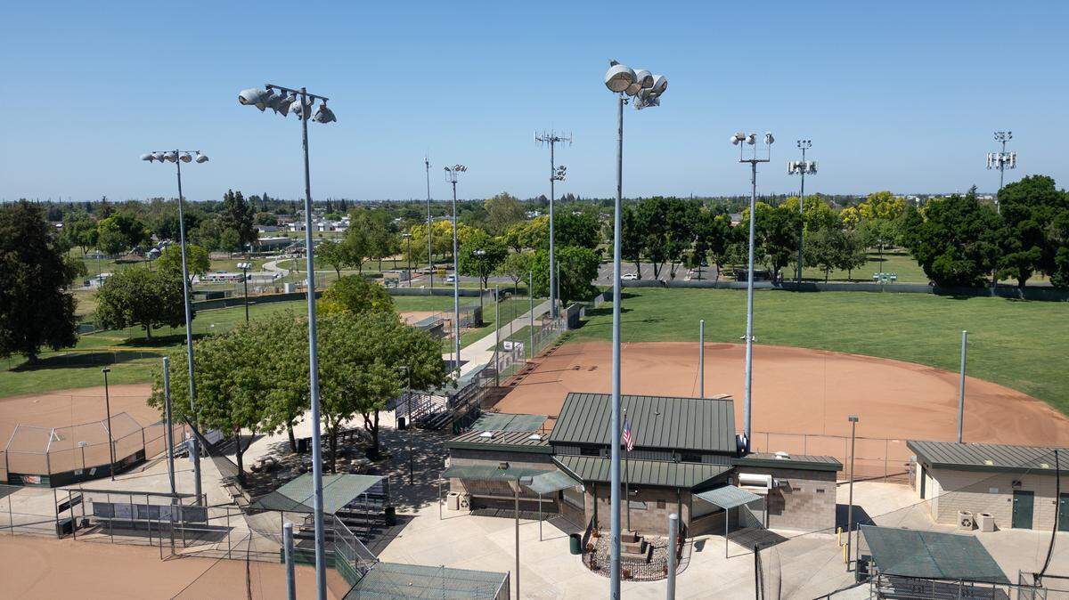 Ceres youth baseball fields at Smyrna Community Park in Ceres, Thursday, May 1, 2025.