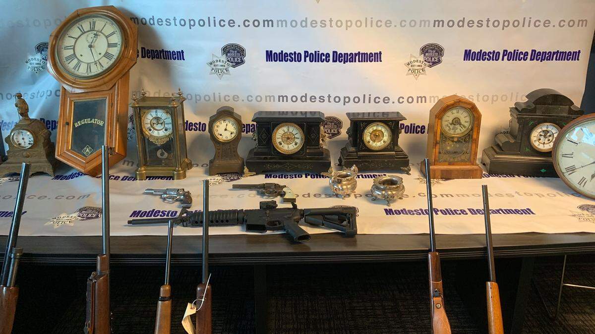Modesto Police arrested two men, 28-year-old Daniel Newman of Stockton and 22-year-old Hector Hernandez of Lodi, for a string of more than 50 burglaries from a Modesto storage facility.