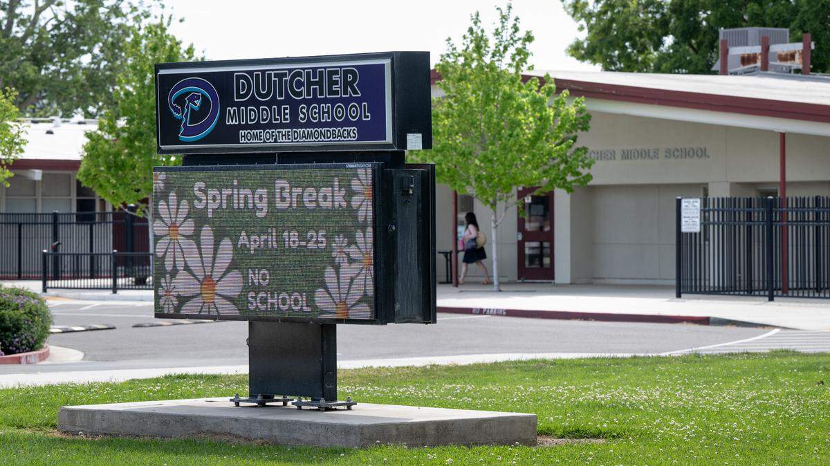 Dutcher Middle School in Turlock, Monday, April 14, 2025.