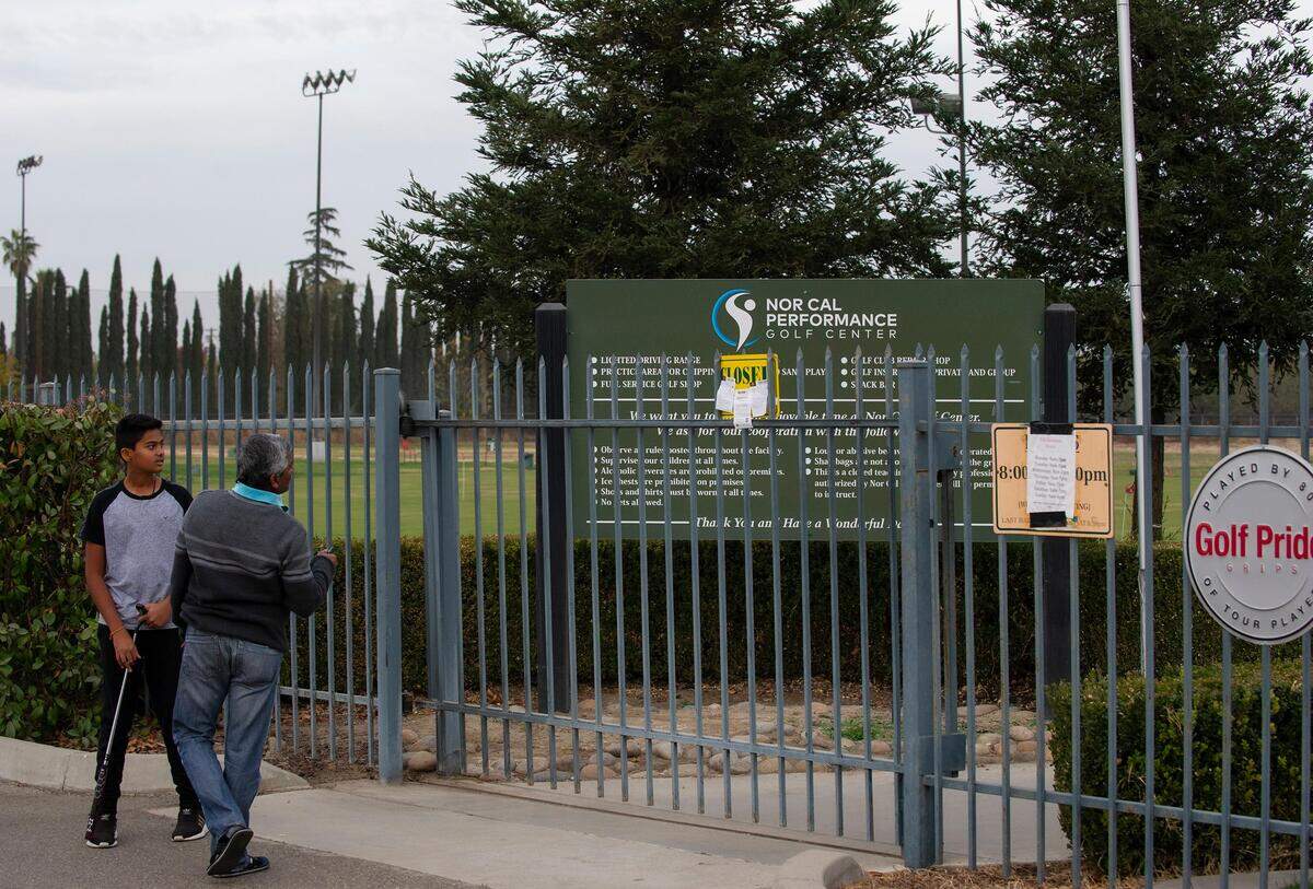 Patrons showed up to the Nor Cal Performance Golf Center driving range on north McHenry to find that it was closed, on Wednesday, November 13, in Modesto.