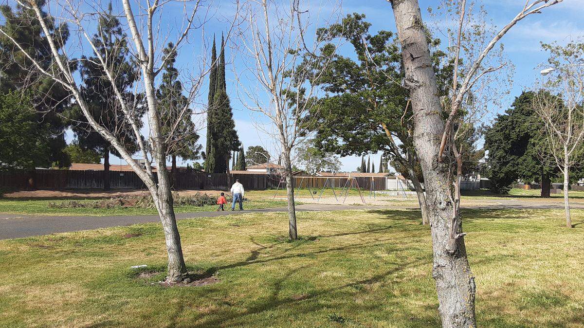 Residents enjoy Mancini Park on Friday, April 9, 2021, in south Modesto. The city has applied for $8.5 million state grants for Mancini as well as Martin Luther King Jr. Park in west Modesto to upgrade and renovate them. The city expects to know in six to ninth months whether it will be awarded the grants.