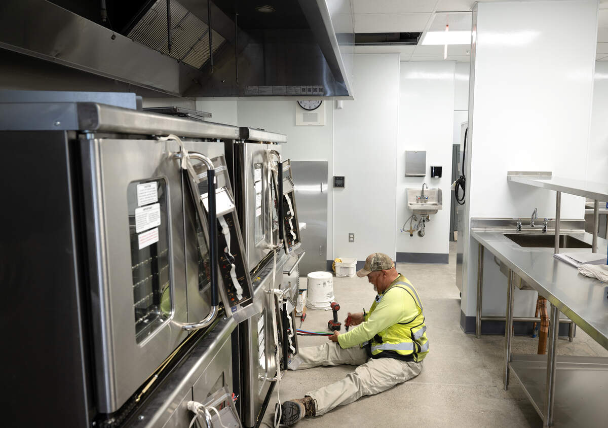 The kitchen at Muir Elementary School is being prepared for the first day of school in Modesto, Monday, Aug. 4, 2025. Modesto City Schools begin instruction starting Aug. 12.
