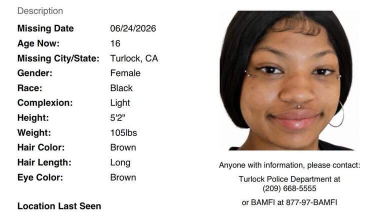 Missing Turlock teenager was previously trafficked in Oakland, family says
